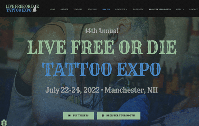 Live Free or Die Tattoo Expo - Manchester, NH - Gauntlet Creative
